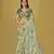 Light green organza brasso printed saree