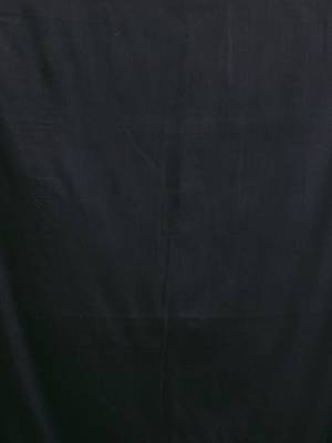 Black cotton handwoven soft saree with pompom 4