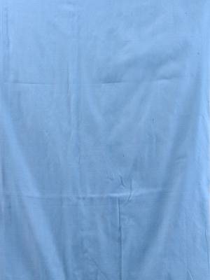 Sky blue cotton handwoven soft saree with pompom 4