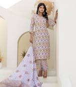 Multicolor women floral printed aline kurta pant with dupatta set