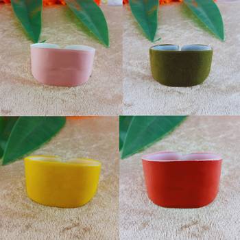 Multi acrylic plain free size bracelets combo 1