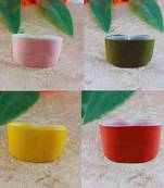 Multi acrylic plain free size bracelets combo