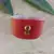 Dark pink acrylic kundan stud free size bracelets