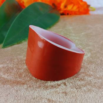 Dark pink acrylic plain free size bracelets 3