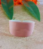 Pink acrylic plain free size bracelets