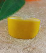 Yellow acrylic plain free size bracelets