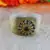 Golden acrylic kundan stud free size bracelets