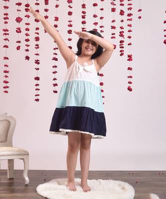 Multicolor cotton woven dress 1