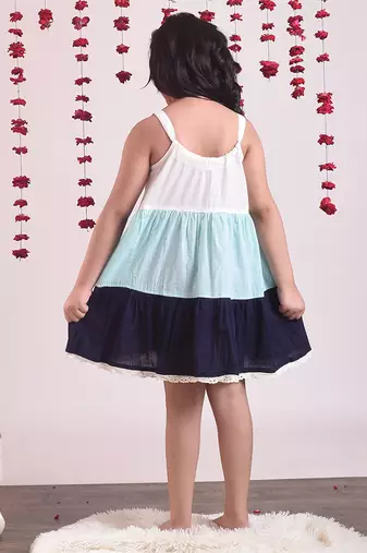 Multicolor cotton woven dress
