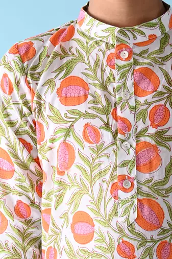 Multicolor cotton woven boys kurta pyjama