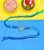 combo of 12 beaded cotton thread with ad stones & meenakari designer rakhi for brother
