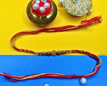 combo of 12 beaded cotton thread with ad stones & meenakari designer rakhi for brother 3