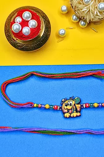 combo of 12 beaded cotton thread with ad stones & meenakari designer rakhi for brother