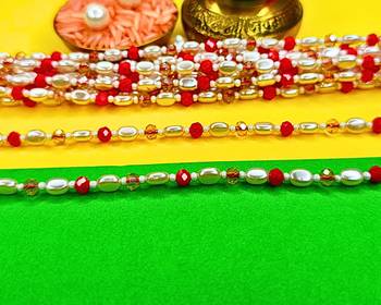 combo of 12 beaded cotton thread with ad stones & meenakari designer rakhi for brother 2