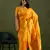 Yellow dola silk blend zari woven saree