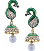 Rock N'Roll Peacock Bubble Jhumka 
