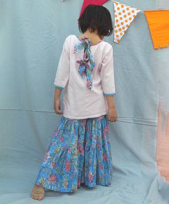 Pink cotton woven kurta pant and pant with dupatta 2
