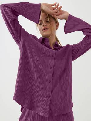 Trendmalls Casual cotton blend shirt with trouser co ords set 3