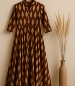 Geometric flared dress