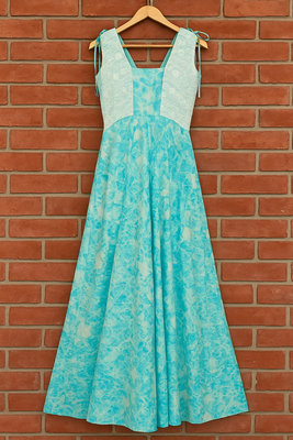 Neela marble dyed gown 1