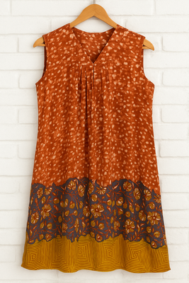 Georgette sleeveless dress 1