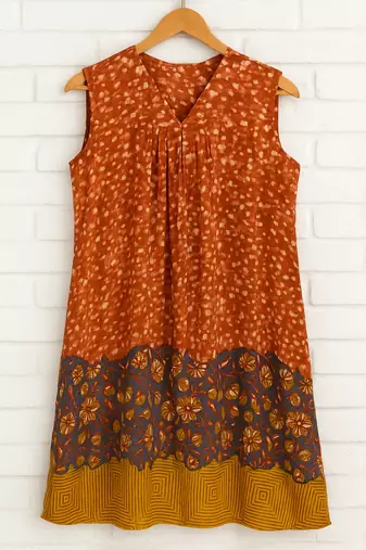Georgette sleeveless dress