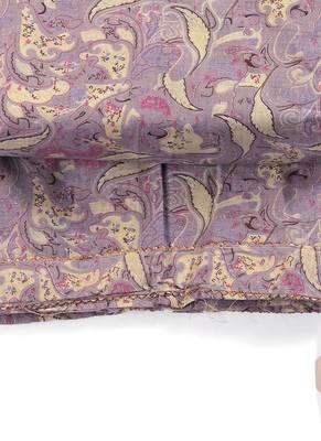 Violet cotton printed summer collection unstitched suit with cotton dupatta 3