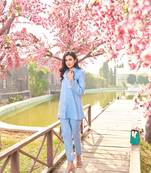 Black embroidered cotton iyana onyx co-ord sets