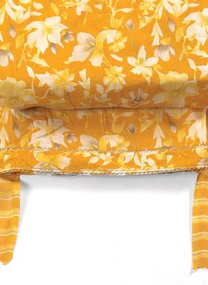 Yellow cotton printed summer collection unstitched suit with cotton dupatta 3