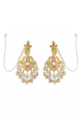 Heritage-inspired kundan & pearl necklace