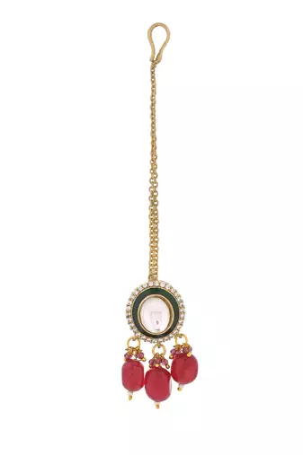 Royal moissanite choker with ruby beads