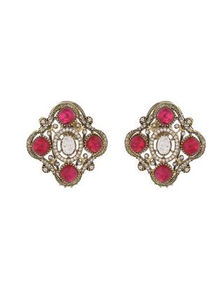 Antique moissanite & ruby necklace set 2