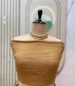 Mustard Zari Weaving Border semi Stitched Lehenga  choli With Dupatta