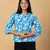 Turquoise cotton shirt top
