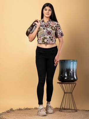 Multicolor cotton crop top 4