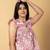 Baby pink cotton peplum top