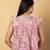 Baby pink cotton peplum top