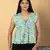 Sea green cotton empire top