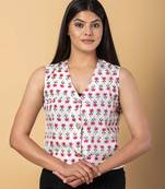 White cotton vest top