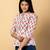 Cream cotton regular top