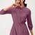 Satin cotton flared pleated western dress