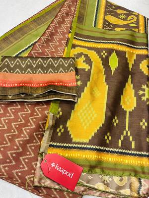 Multicolor Silk blend Printed Saree 3