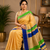 Multicolor Maheshwari Saree With Blouse