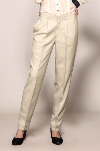 Ivory baggy trouser