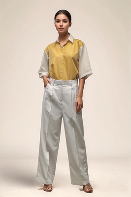 White pleated trouser 3
