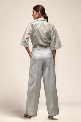 White pleated trouser 4