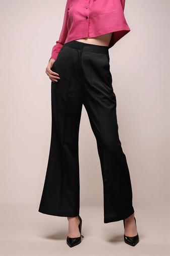 Black bellbottom trouser
