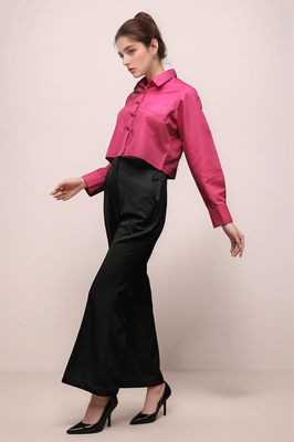 Black bellbottom trouser 3