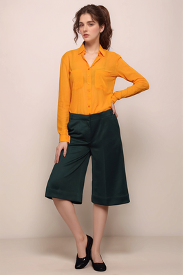 Green cropped trouser 2