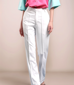 White boot cut trouser